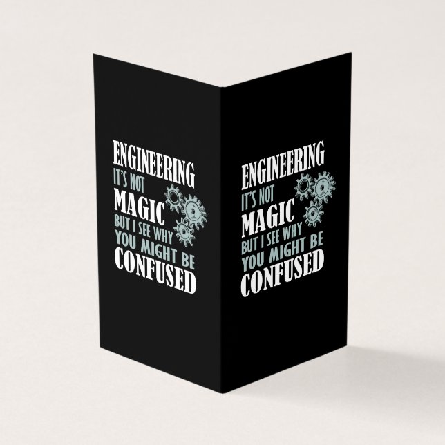 Engineering Magic, ik zie waarom je in verwarring  Kaart (Buitenkant)