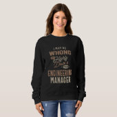 Engineering Manager Funny Job Title Professional O Trui (Voorkant volledig)