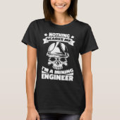 Engineering Skull  Civil Aerospace Mining Engineer T-shirt (Voorkant)