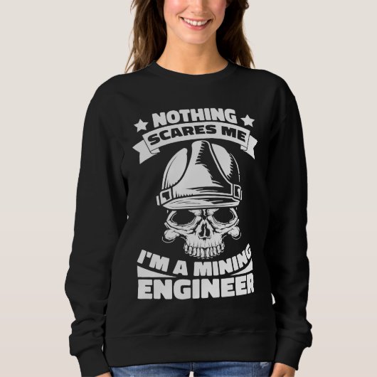 Engineering Skull  Civil Aerospace Mining Engineer Trui (Voorkant)