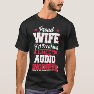 Engineering Sound Technology Audio Engineer vrouw T-shirt