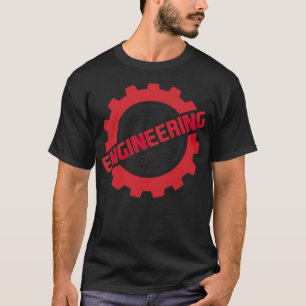 Engineering space thema verjaardagsbakkerspiraat s t-shirt