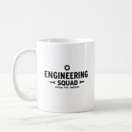 Engineering Squad Bouwen Repareren Herhalen Koffiemok