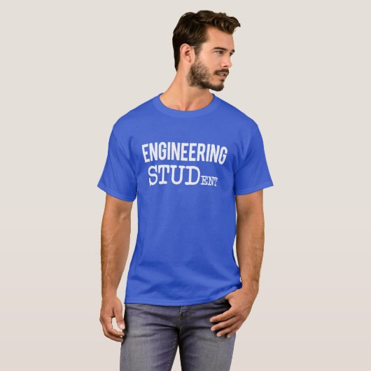 Engineering STUDent grappige mannen T-shirt (Voorkant volledig)