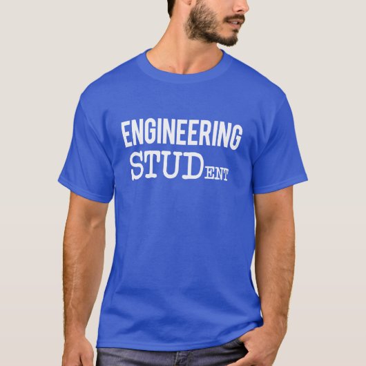 Engineering STUDent grappige mannen T-shirt (Voorkant)