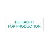 Engineering "VRIJGEGEVEN VOOR PRODUCTIE" Tekening Zelfinktende Stempel (Design)