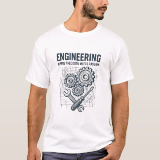 Engineering: waar precisie en passie samenkomen t-shirt