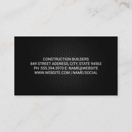 Engineers and Architects | Construction Visitekaartje (Achterkant)