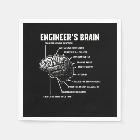 Engineers Brain Engineering Gift Servet (Voorkant)
