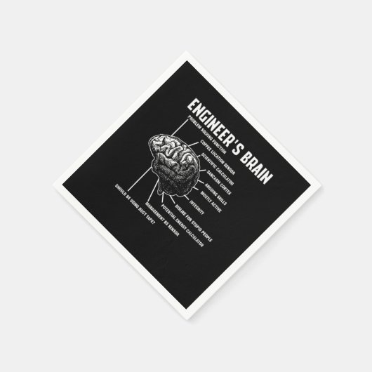 Engineers Brain Engineering Gift Servet (Hoek)