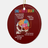 Engineer's Brain Funny Engineering Games Process Keramisch Ornament (Links)