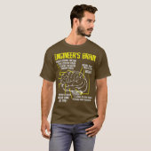 Engineers Brain Funny Engineering Games T-shirt (Voorkant volledig)