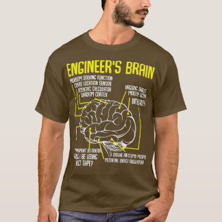 Engineers Brain Funny Engineering Games T-shirt