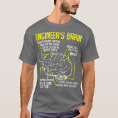 Engineers Brain Funny Engineering Games T-shirt (Voorkant)