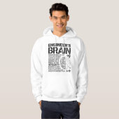Engineer's Brain Funny Process Engineer Men Engine Hoodie (Voorkant volledig)