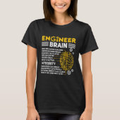 Engineers Brain industrial engineering Computer ci T-shirt (Voorkant)