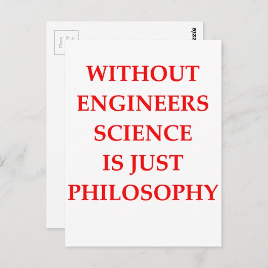 ENGINEERS BRIEFKAART (Voorkant / Achterkant)