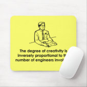 Engineers en creativiteit muismat (Met muis)