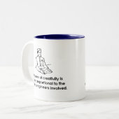 Engineers en creativiteit tweekleurige koffiemok (Voorkant links)