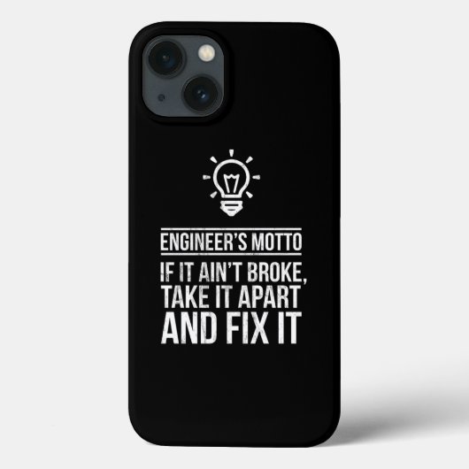 EngineerS Motto als het gebroken is Case-Mate iPhone Case (Achterkant)