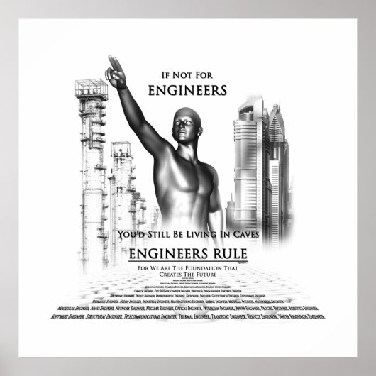 Engineers Rule Archival Poster (Voorkant)