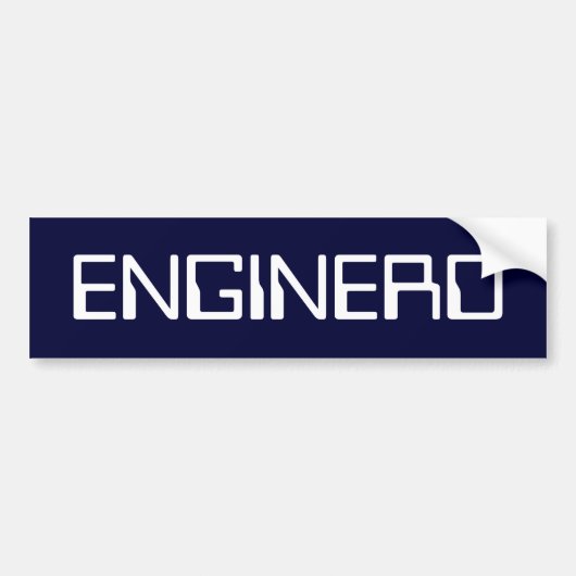 ENGINERD BUMPERSTICKER (Voorkant)