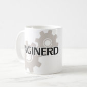Enginerd Engineer Nerd Koffiemok (Voorkant links)