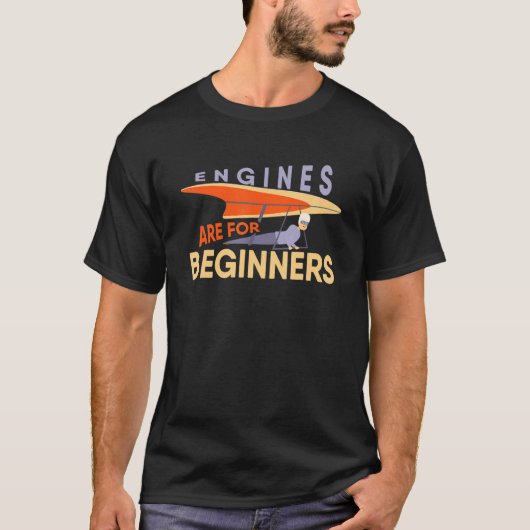 Engines Are For Beginners paragliders tandem fligh T-shirt (Voorkant)