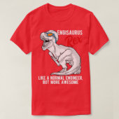 Engisaurus Rex Engineer Dinosaur T Rex Engineering T-shirt (Design voorkant)