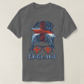 England 2022 Girl football World Cup Engelse vlag T-shirt (Design voorkant)