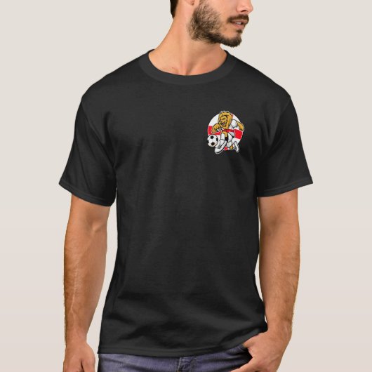 England 2022 Soccer Lion With Flag T-shirt (Voorkant)