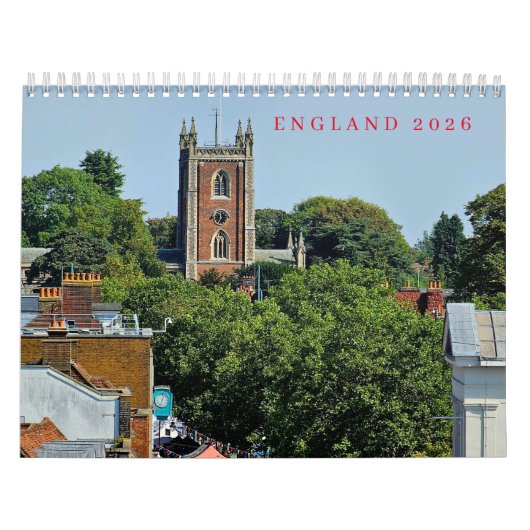 England 2026 Calendar Kalender (Hoes)