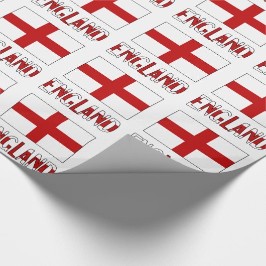 England and St. George Cross Flag Cadeaupapier (Hoek)