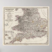 England Atlas Map Poster (Voorkant)