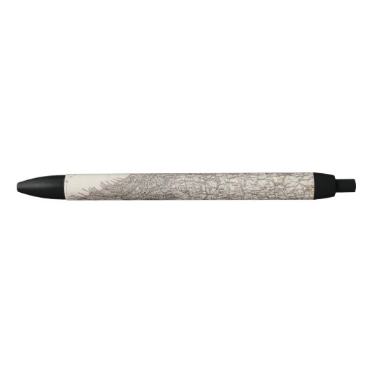 England Atlas Map Zwarte Inkt Pen (Voorkant)