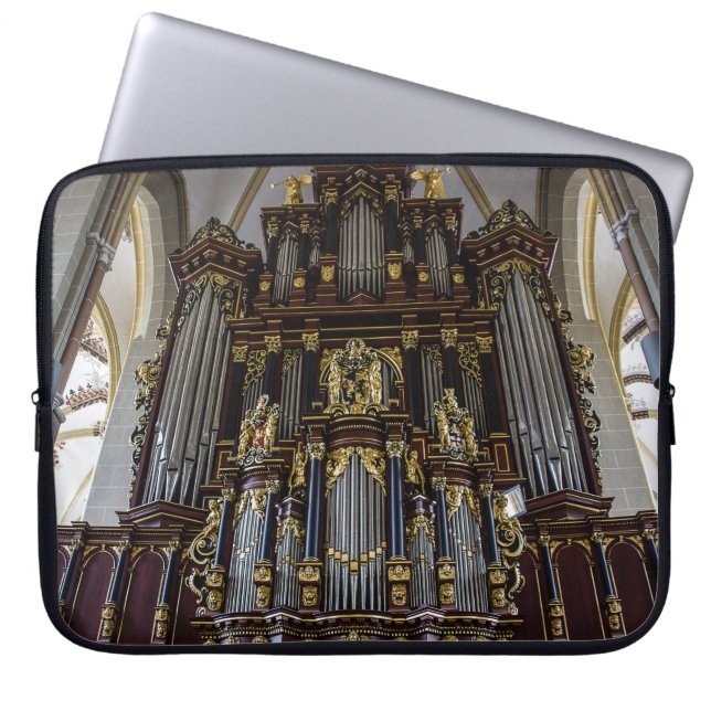England Bath Abbey Pipe Organ Laptop Sleeve (Voorkant)