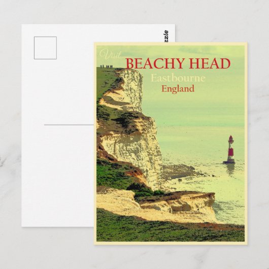 England  Beachy Head Eastbourne Travel Briefkaart (Voorkant / Achterkant)