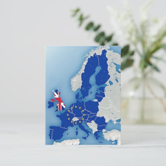 ENGLAND BREXIT BRIEFKAART (Staand voorkant)