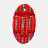 England British Red London Phone Booth Ornament (Rechts)