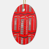 England British Red London Phone Booth Ornament (Links)