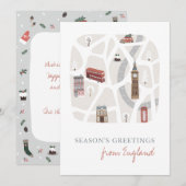 England British Seasons Greetings met Kerstmis Kaa (Voorkant / Achterkant)