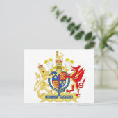 England Coat of arms Briefkaart (Staand voorkant)