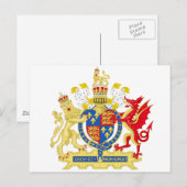 England Coat of arms Briefkaart (Voorkant / Achterkant)