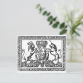 England Coat of Arms Briefkaart (Staand voorkant)