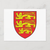 England Coat of Arms Briefkaart (Voorkant)