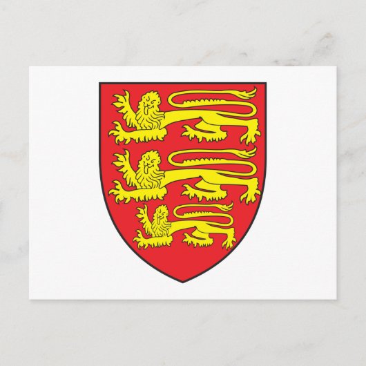 England Coat of Arms Briefkaart (Voorkant)