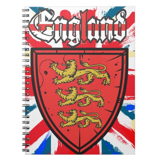 England Coat of Arms Notitieboek (Voorkant)