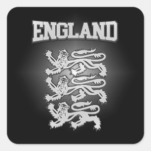 England Coat of Arms Vierkante Sticker