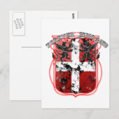 England Crest Briefkaart (Voorkant / Achterkant)