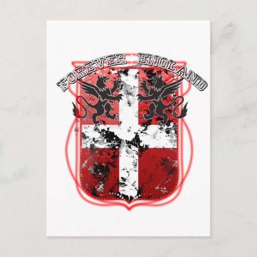 England Crest Briefkaart (Voorkant)